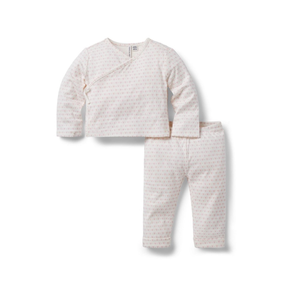 Janie and Jack Baby Heart Wrap Set